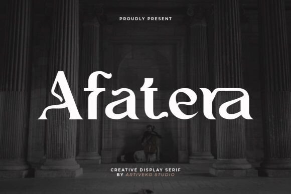 Afatera Font: Bold Serif for Campaigns