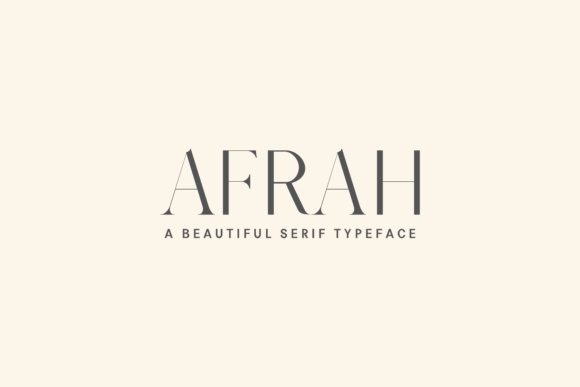 Afrah Family: A Serif Typeface for Modern Web Design