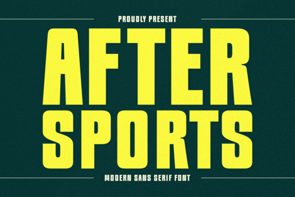 After Sports: A Modern Sans Serif for Editorial Design