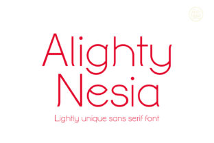 Alighty Nesia: A Sans Serif Font for Clean Branding