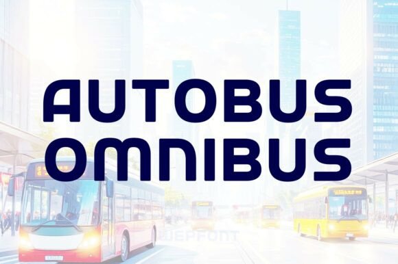Autobus Omnibus: A Modern Sans Serif Typeface for Web Design