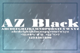 AZ Black Serif Font for Bold Web Headers