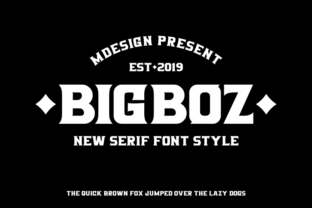 Bigboz Typeface Review: Bold Serif for Logos
