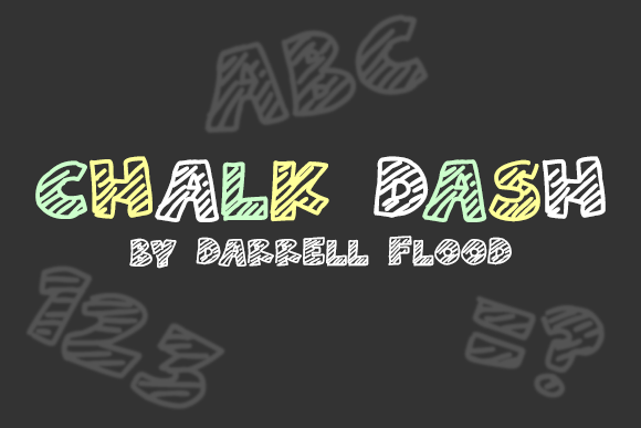 Chalk Dash: A Bold Decorative Font for Makers
