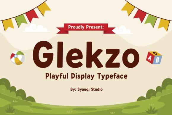 Glekzo: A Playful Sans Serif Typeface for Modern Editorial Design