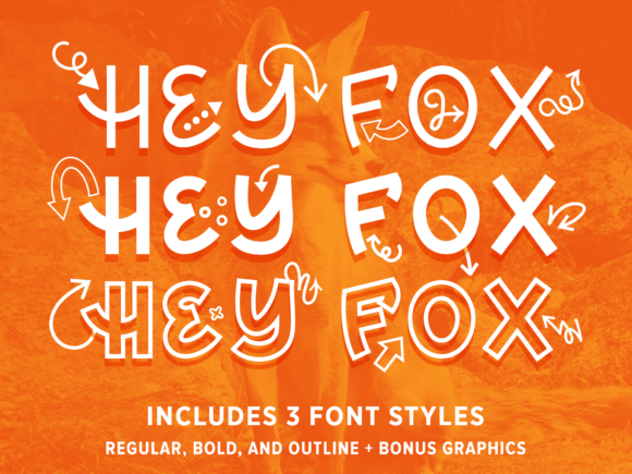 Hey Fox Trio: A Playful Font for Branding