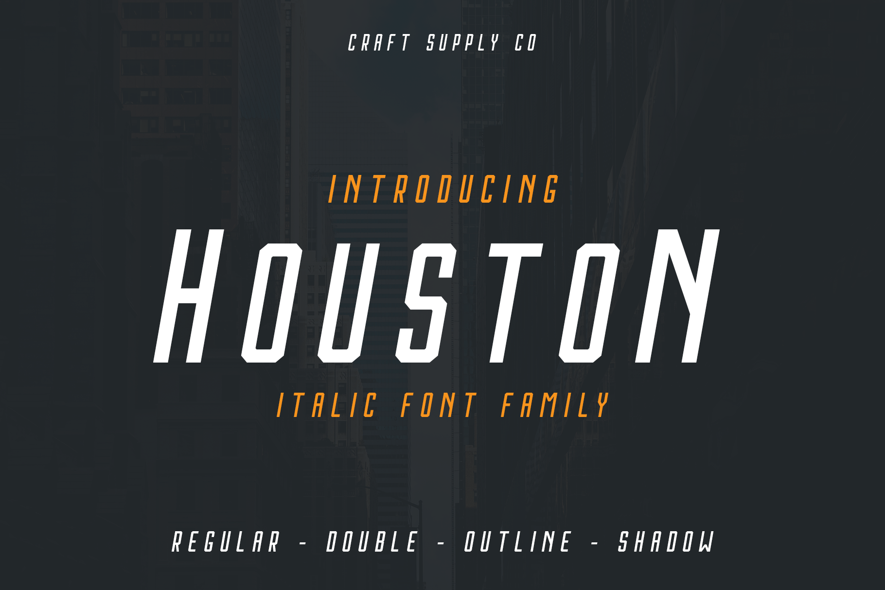 Houston Italic: A Bold Typeface for Modern Brands