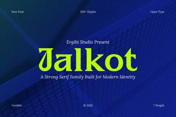 Jalkot: A Modern Serif Typeface for Editorial Design