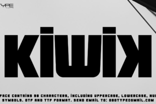 Kiwik: A Bold Sans Serif Font for Digital Clarity