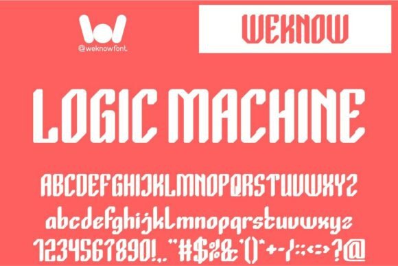 Logic Machine Font for Makers