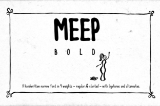 Meep Bold: A Powerful Sans Serif Typeface