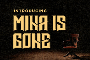 Mina is Gone: A Bold Blackletter Font for Editorial Design