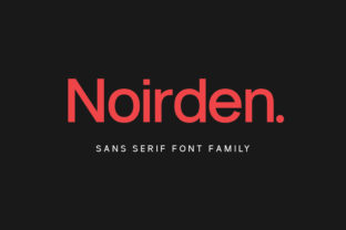Noirden Family: The Bold Typeface for Crafters