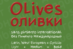 Olives Sans Pimiento Intl Typeface