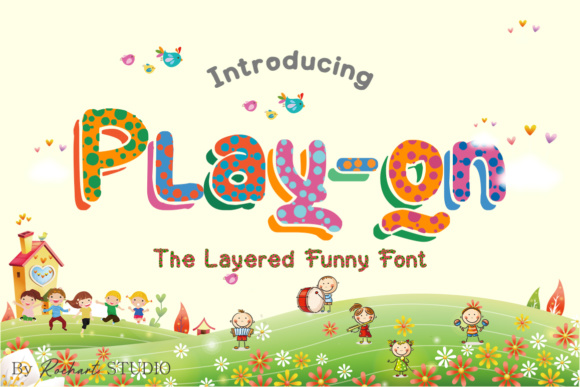 Play On Font: A Bold Typeface for Summer Branding