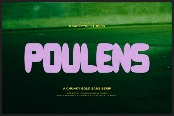 Poulens Typeface: Bold Display for Editorial Design