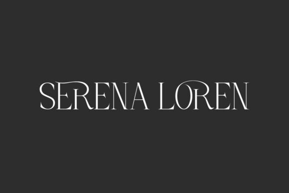 Serena Loren: A Premium Serif Font for Editorial Design